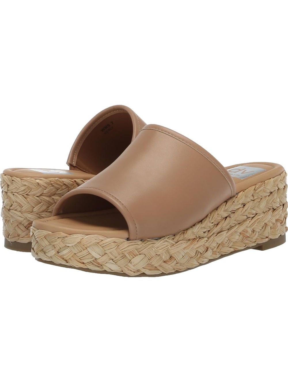 Dolce Vita Raffia Espadrille Slide Wedges